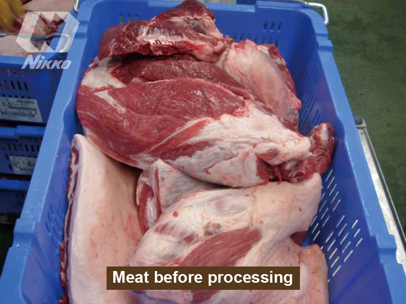 Meat before processing