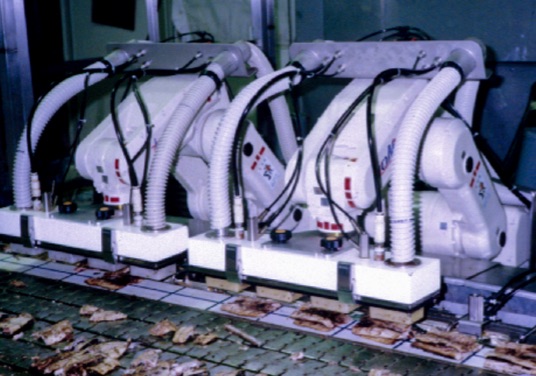 1997年 サンマかば焼き缶投入ロボットライン